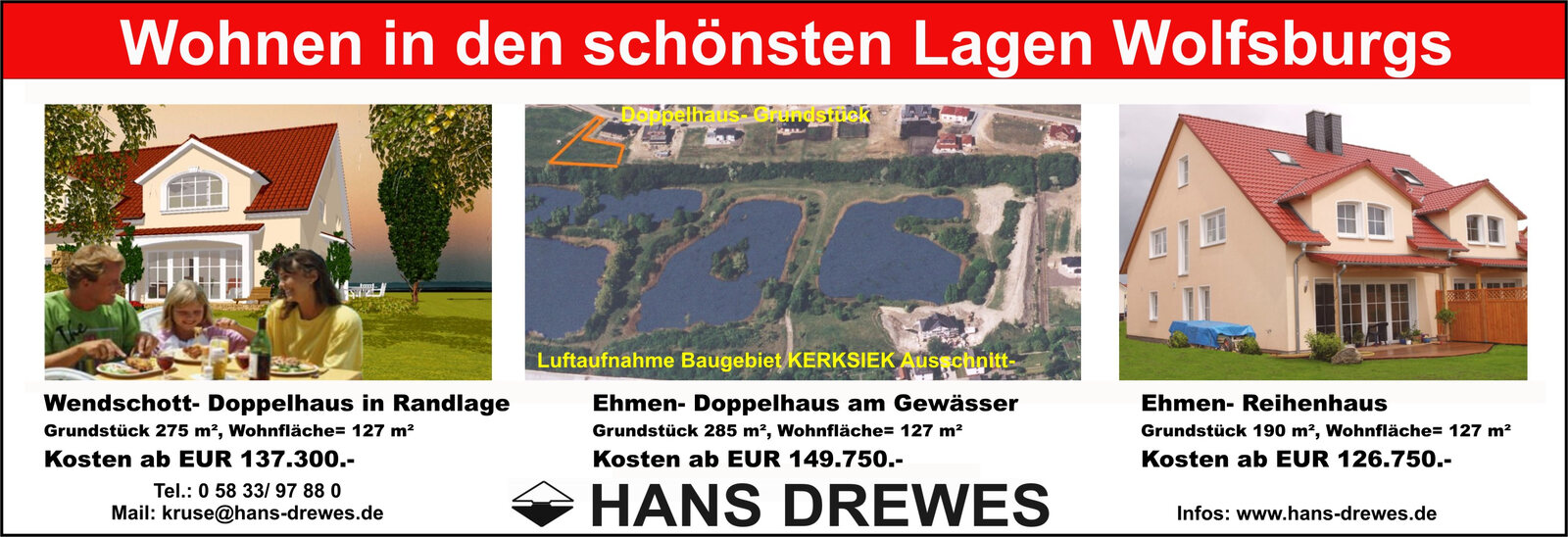 Zeitungsbeilage der WAZ zu Doppelhaeusern und Eigentumswohnungen