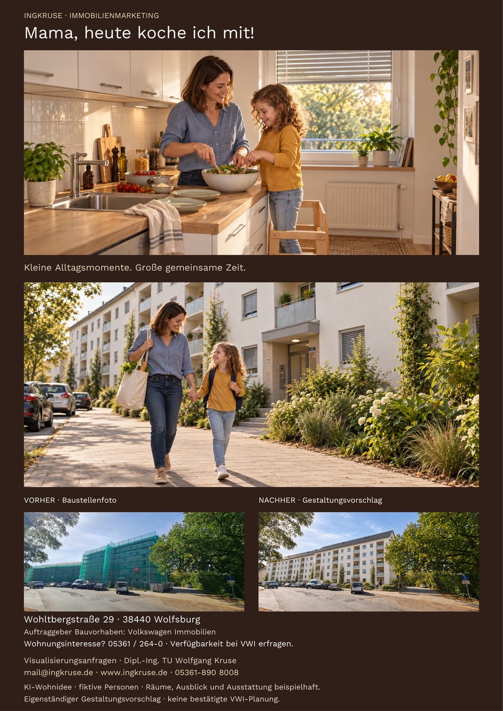 Bildtafel Wohltbergstraße 29: Wohngeschichte Mutter und Tochter
